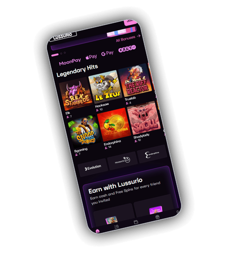 Lussurio Casino payment methods list with Bitcoin, Ethereum, Tron, USDT, Solana and Revolut